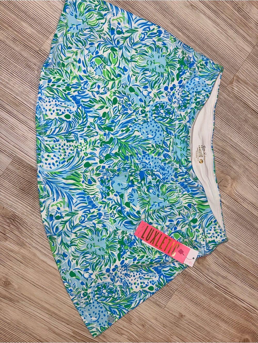 Lilly Pulitzer Blue & Green Floral Swim Sarong